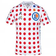 2020 Fahrradbekleidung Tour de France Wei Rot Trikot Kurzarm und Tragerhose(2)