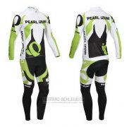 2013 Fahrradbekleidung Pearl Izumi Wei und Grun Trikot Langarm und Tragerhose