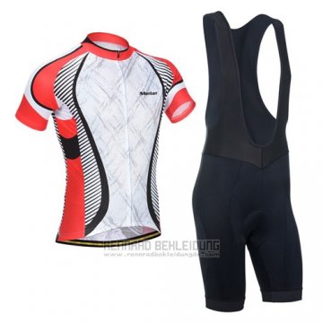 2014 Fahrradbekleidung Monton Orange und Wei Trikot Kurzarm und Tragerhose