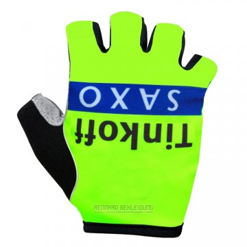 2016 Saxo Bank Tinkoff Handschuhe Radfahren Grun