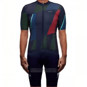 2017 Fahrradbekleidung Maap Tief Blau Trikot Kurzarm und Tragerhose
