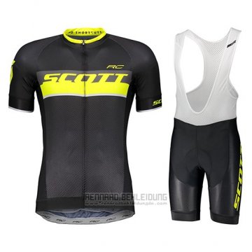 2018 Fahrradbekleidung Scott Rc Gelb Trikot Kurzarm und Tragerhose