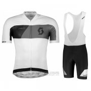 2018 Fahrradbekleidung Scott Rc Grau Wei Trikot Kurzarm Tragerhose