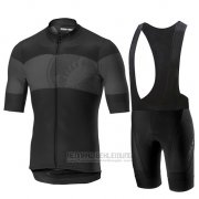 2019 Fahrradbekleidung Castelli Ruota Shwarz Grau Trikot Kurzarm und Overall