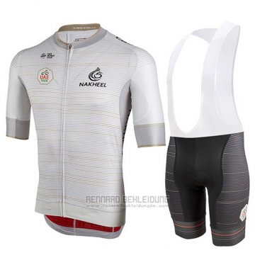 2019 Fahrradbekleidung Castelli Uae Tour Wei Trikot Kurzarm und Overall