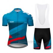 2019 Fahrradbekleidung Northwave Blau Rot Trikot Kurzarm und Overall