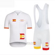 2019 Fahrradbekleidung Vuelta Espana Wei Trikot Kurzarm und Tragerhose