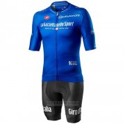 2020 Fahrradbekleidung Giro d'Italia Blau Trikot Kurzarm und Tragerhose