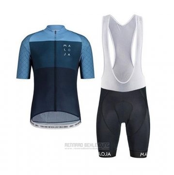 2020 Fahrradbekleidung Maloja Blau Trikot Kurzarm und Tragerhose