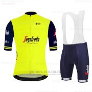 2020 Fahrradbekleidung Segafredo Zanetti Gelb Azul Trikot Kurzarm und Tragerhose