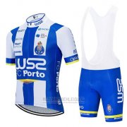 2020 Fahrradbekleidung W52 Fc Porto Wei Blau Trikot Kurzarm und Tragerhose