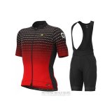 2021 Fahrradbekleidung ALE Rot Trikot Kurzarm und Tragerhose(5)