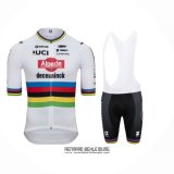 2024 Fahrradbekleidung Alpecin Deceuninck Wei Trikot Kurzarm Und Tragerhose