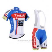 2015 Fahrradbekleidung Tinkoff Saxo Bank Champion Slowakische Republik Trikot Kurzarm und Tragerhose