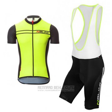 2017 Fahrradbekleidung Nalini Sinello Ti Grun Trikot Kurzarm und Tragerhose