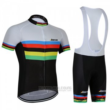 2018 Fahrradbekleidung UCI Weltmeister Jokvie Trikot Kurzarm und Tragerhose