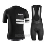 2019 Fahrradbekleidung Ralph Shwarz Wei Trikot Kurzarm und Tragerhose