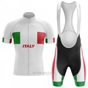 2020 Fahrradbekleidung Italien Wei Trikot Kurzarm und Tragerhose