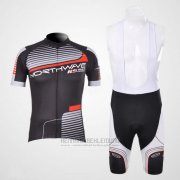 2012 Fahrradbekleidung Northwave Shwarz und Grau Trikot Kurzarm und Tragerhose