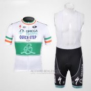 2012 Fahrradbekleidung Omega Pharma Quick Step Champion Irlandese Trikot Kurzarm und Tragerhose