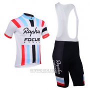 2013 Fahrradbekleidung Rapha Wei Trikot Kurzarm und Tragerhose