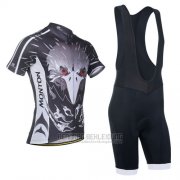 2014 Fahrradbekleidung Monton Silber und Braun Trikot Kurzarm und Tragerhose