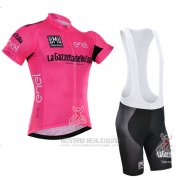 2016 Fahrradbekleidung Giro D'italien Rosa und Shwarz Trikot Kurzarm und Tragerhose