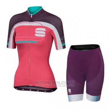 2016 Fahrradbekleidung Sportful Rot und Grun Trikot Kurzarm und Tragerhose