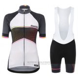 2017 Fahrradbekleidung Frau Santini Stella Wei Trikot Kurzarm und Tragerhose