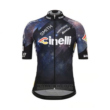 2018 Fahrradbekleidung Cinelli Shwarz Trikot Kurzarm und Tragerhose