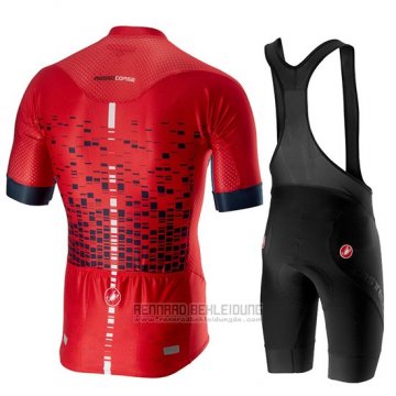 2019 Fahrradbekleidung Castelli Climber's 2.0 Shwarz Azurblau Trikot Kurzarm und Overall