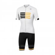 2021 Fahrradbekleidung Sportful Wei Trikot Kurzarm und Tragerhose