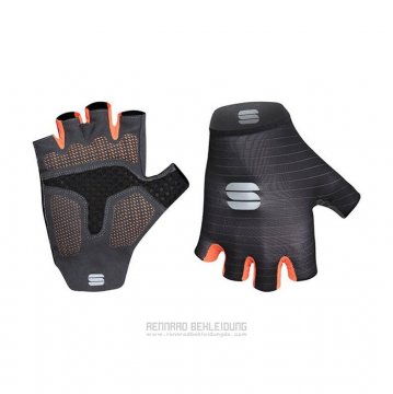 2021 Sportful Handschuhe Radfahren Shwarz Orange
