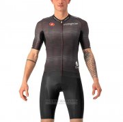 2022 Fahrradbekleidung Giro D'italia Braun Trikot Kurzarm und Tragerhose