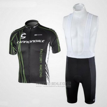 2010 Fahrradbekleidung Cannondale Shwarz Trikot Kurzarm und Tragerhose