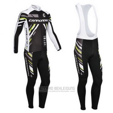 2013 Fahrradbekleidung Cannondale Shwarz Trikot Langarm und Tragerhose