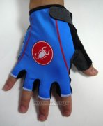 2015 Castelli Handschuhe Radfahren Blau und Shwarz