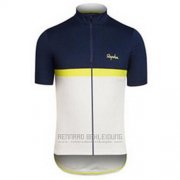 2016 Fahrradbekleidung Rapha Blau und Wei Trikot Kurzarm und Tragerhose