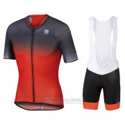 2017 Fahrradbekleidung Sportful R&d Ultraskin Rot und Grau Trikot Kurzarm und Tragerhose