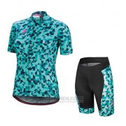 2018 Fahrradbekleidung Frau Specialized Grun Trikot Kurzarm und Tragerhose