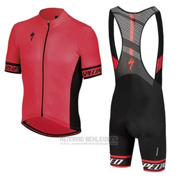 2018 Fahrradbekleidung Specialized Rosa Shwarz Trikot Kurzarm und Tragerhose