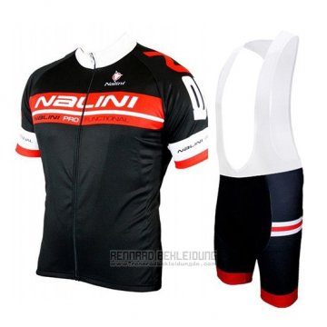 2019 Fahrradbekleidung Nalini Shwarz Rot Trikot Kurzarm und Overall