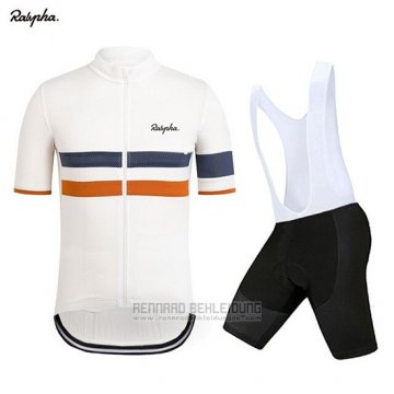 2019 Fahrradbekleidung Rapha Wei Orange Trikot Kurzarm und Overall