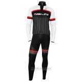 2020 Fahrradbekleidung Nalini Shwarz Wei Rot Trikot Langarm und Tragerhose(1)