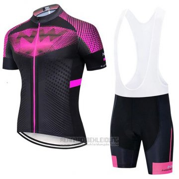 2020 Fahrradbekleidung Northwave Fuchsie Shwarz Trikot Kurzarm und Tragerhose