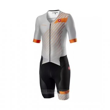 2021 Fahrradbekleidung Castelli Grau Trikot Kurzarm und Tragerhose