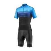 2021 Fahrradbekleidung Giant Shwarz Blau Trikot Kurzarm und Tragerhose(1)