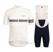 2021 Fahrradbekleidung Rapha Wei Trikot Kurzarm und Tragerhose