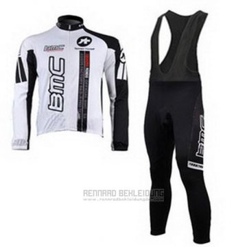 2010 Fahrradbekleidung BMC Wei Trikot Langarm und Tragerhose