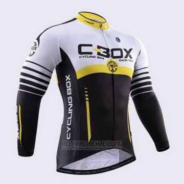 2015 Fahrradbekleidung Fox Cyclingbox Shwarz und Wei Trikot Langarm und Tragerhose